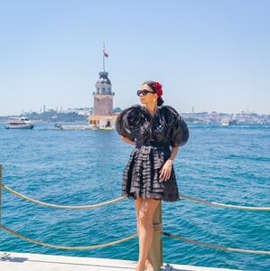 Aje Black Dress